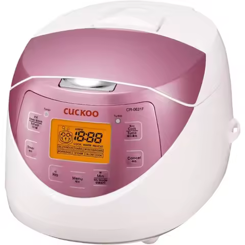 CUCKOO CR-0631F 6-Cup (Uncooked) / 12-Cup (Cooked) Rice Cooker with Nonstick Inner Pot, Fuzzy Logic 