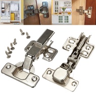 1/4/10Pcs Hinge Plate GTV Stainless Steel Soft Close Kitchen Cabinet Door Hinge Plate &amp; Screws 25mm