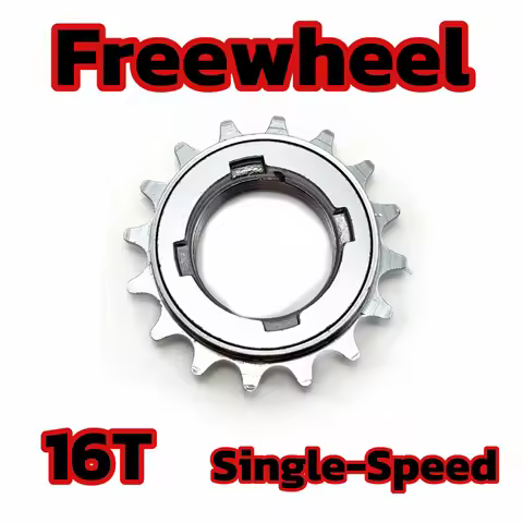 VOLE Single Speed Freewheel 1/2"X1/8"X16T Silver Cold Forged 4 Removal Splines FW-S16B1.37*24*6H for