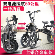 【好康】簡行倒三輪老年人代步一秒摺疊女士接送孩子親子不倒翁電動滑板車