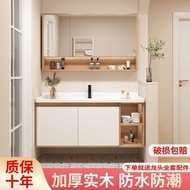 HY-6/Wood Color Bathroom Cabinet Combination Bathroom Wash Basin Cabinet Combination Wash Basin Basin Washstand Basin Ba