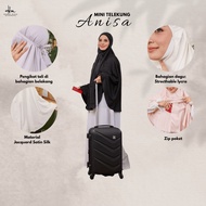 Hanna Mirae Mini Telekung ANISA Premium Exclusive Satin Lembut Sejuk Cantik Selesa Haji Umrah Travel
