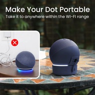 【Sleek】 Base Portable Wireless Rechargable Dot Base Compatible With Echo Dot 4th/5th Alexa Smart Speaker