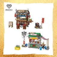 LOZ MINI Building Blocks 1252/ 1253 Japanese & Hong Kong style Mini Food Street stall takoyaki decor