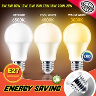 LED Bulb E27 AC 220V Light Bulb 3W 5W 10W 12W 13W 15W 17W 18W 20W 21W 6500K Daylight Warm White MENTOL LAMPU LED BULB DOWNLIGHT