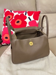 Hermes Lindy 26 etoupe ghw Y大象灰金扣