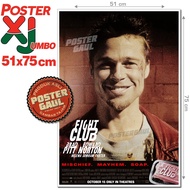 XJumbo Poster REPRODUCTIVE FILM POSTER: FIGHT CLUB (CHARACTER: TYLER DURDEN) XJFJP450 - size 51x75 c
