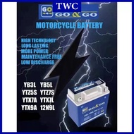 TWC Bateri YTZ5S-BS GO & GO Motorcycle Battery Bateri Motor Yamaha EGOS/Y15ZR/FZ150/LC135/SRL115/Hon