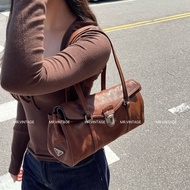 🏷️ Prada 咖啡色牛皮Hobo