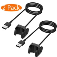 1306) 2 PACK 3.3FT REPLACEMENT USB CHARGING CRADLE ADAPTER CHARGER CABLE FOR FITBIT CHARGE 3/CHARGE 3 SE /CHARGE 4