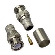 10pcs Connector BNC male crimp for RG8 LMR400 RG213 RG165 RG393 COAXIAL