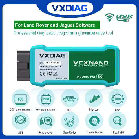 WIFI Version VXDIAG VCX NANO for Land Rover and Jaguar JLR OBD2 Code Scanner Programming