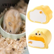 [AWHAO] Semi Enclosed Hamster Hideout Hut Habitat Decor Hamster Playground Hideaway for Hamster Cage