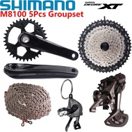 SHIMANO DEORE XT M8100 12s Groupset 32 34 36 170/175 crankset Shifter Rear Derailleur Chain Cassette