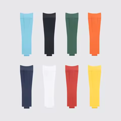 Soft FKM Fluorine Rubber Watchband 21mm For Rolex Strap For OYSTERPERTUAL Datejust 41mm Dial Air Kin