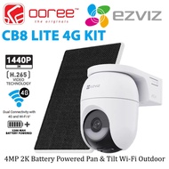 EZVIZ CB8 Lite Kit / CB8 Lite 4G Kit Solar Powered Battery Camera 360° Outdoor PTZ IP Camera CCTV