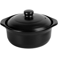 Clay Pot for Cooking with Lid 1.9 Quart Ceramic Cooking Pot Ceramic Cookware Heat-resistant Casserol