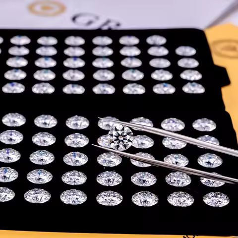 Factory Wholesale Prices D Color Real Moissanite Stone with Certificate 0.1-12.0ct Lab Diamond Loose