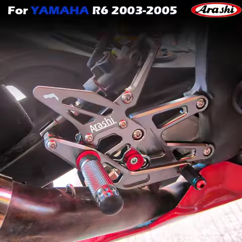 Arashi Motorcycle accessories footrest pedal foot peg Rearset Rear Set foot rest For YAMAHA YZF R6 2