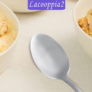 [Lacooppia2] Stainless Spoon Gift, Cooking Utensil Engraved Ice Cream Spoon Serving Spoon for Camping Trip Picnic,