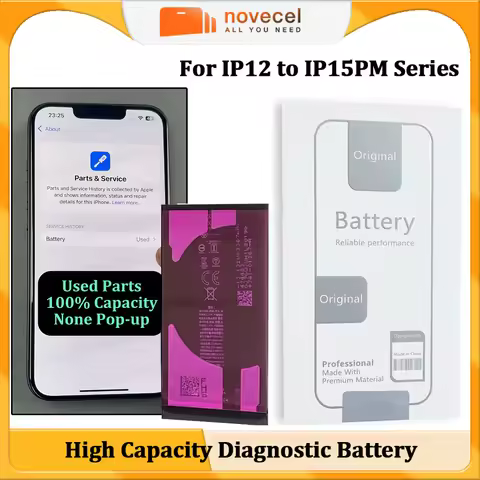 5pcs High Capacity Diagnostic Battery For iPhone 16 15 14 13 Pro MAX 12 Mini 11 X XR XS 8 Plus SE SE