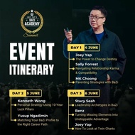 Joey Yap 2025 Bazi Academy Event Itnerary