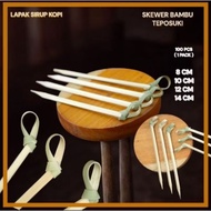 (100 PCS) teposuki bamboo skewers Simpul B Fruit skewer/s cocktail skewer/s garnish skewer/s Bamboo 