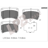 LPB Brake Pad FRONT NA00520 Kia Rio 1st Gen DC 1.3 00'-05',Mazda 323 6th Gen 1.6/1.8 89'-94' Ford La