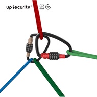 Hot Sale [Wholesale Price]Multifunctional portable carabiner combination lock Bicycle Electric Bike 