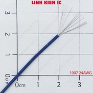 [10 Pieces]- Single Multi-Core Electrical Wire 1007 24AWG Blue Linhkien IC