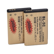 γNo-profitγ 2pcs High 1020/2450mah Bl-5c For 2610 1100 1110 1112 1116 6230 6630 N70 N71 N72 N91 E60