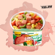 YIGE Premium Pork Luncheon Meat SINGAPORE Canned Meat Gluten Free Ready To Eat Instant Food 依格猪肉午餐肉新加玻即食罐头食品