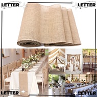 LET Vintage Table Runner Party Decoration Burlap Hessian Country Home Table Runners