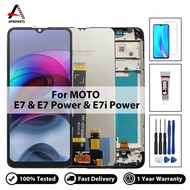 ที่มีคุณภาพสูงสำหรับ Motorola Moto E7จอแสดงผล LCD Moto E7พลังงาน E7i พลังงานหน้าจอสัมผัส Digitizer สมัชชาเปลี่ยน100% ทดสอบไม่มีพิกเซลตาย + เครื่องมือ