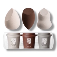 IM UNNY Korea Super Q Flexible Beauty Egg Coffee Cup 3 In Set Makeup Puff Sponge