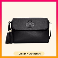 Tory Burch Thea Messenger Crossbody Bag Black