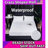 Katil 🎪 Waterproof Noiseless Mattress Sheet Cover Single Queen King Size Pillow Case Cadar Katil Bedsheet Protector床