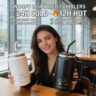 1500ml Official Snoopy Thermos,wide mouth tumbler tahan sejuk,Cute Cartoon Flask,snoopy water bottle