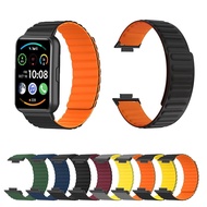 [HOT JUXXKWIHGWH 514] สายซิลิโคนแม่เหล็กสำหรับนาฬิกา Huawei FIT 2 SmartWatch Band สร้อยข้อมือทนทานนาฬิกาแฟชั่นเข็มขัดสวมใส่สายรัดข้อมือ