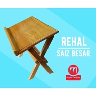 Rehal Al Quran bersaiz besar (rubber wood dan plywood)