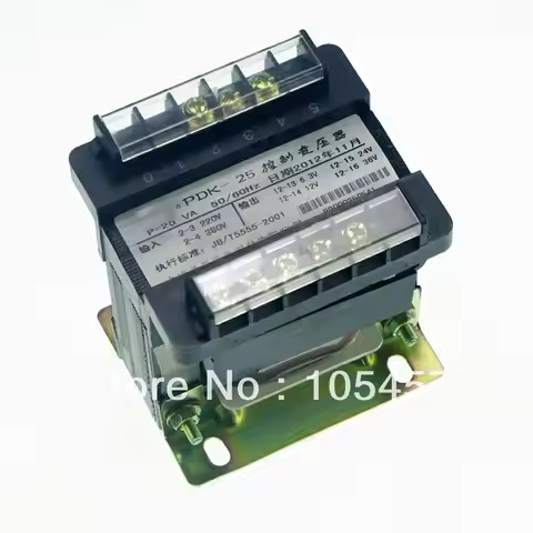 (1)BK-25VA Input voltage 0-220-380V Output AC 0-6.3V-12V-24V-36V Single Phase Control Transformer 25
