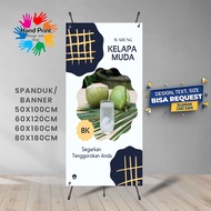 SPANDUK BANNER Es Kelapa Muda Es Degan Hijau Bisa Request Desain