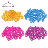 [deevoka] 50pcs Six-sided D6 Dice for Dungeons&Dragons D&D TRPG Party Game Supplies - Blue
