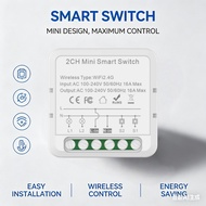 Tuya WiFi Mini 16A Smart Switch Module, 1/2 gang, Smart Home