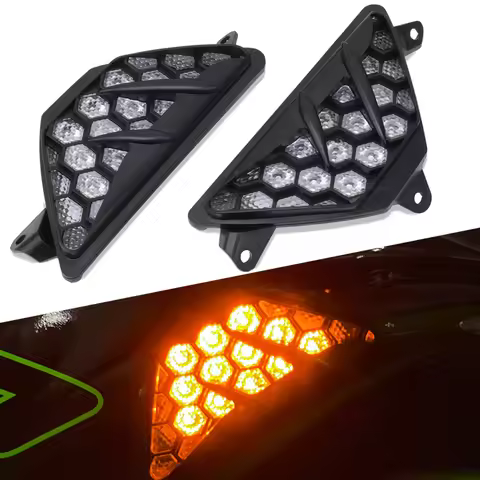 New NINJA ZX6R ZX-6R ZX636 2013 - 2023 2022 Front Turn Indicator Signal LED Lights For Ninja650 Ninj