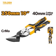 Genuine TOLSEN 30028 10-inch CN corrugated iron shears, straight corrugated iron shears, CR-V steel,