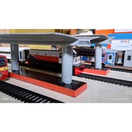 VIRAL MINIATURE PERON STATION miniature toy Indonesian train PERON station Indonesian train station 