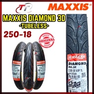MAXXIS DIAMOND 250-18 Tubeless MA3D 250 18 F20 Tayar Tyre Tiub Tube RXZ GTO AR80 AR125 EX5 Maxis Sot
