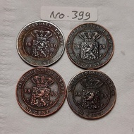 uang koin kuno 12 cent nederlandsch indie No.399