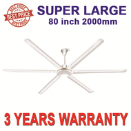 3 Years Warranty Modern Ceiling Fan 80 Inch Extra Large Ceiling Fans 6 Blades